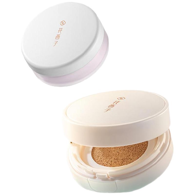 花西子【全新上市】小粉盒气垫干皮遮瑕滋润礼物女