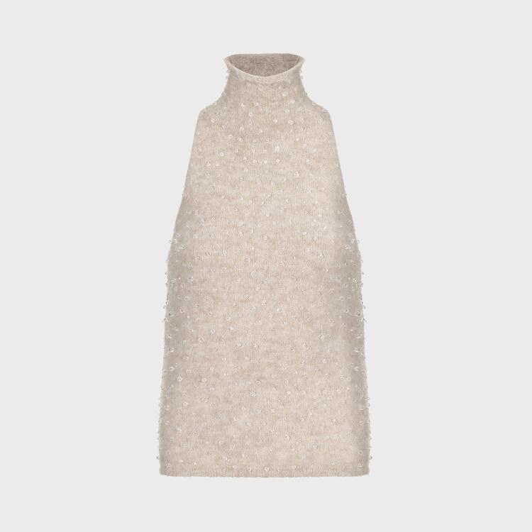 ZARA 女式纯色简约气质百搭含羊毛休闲套头T恤