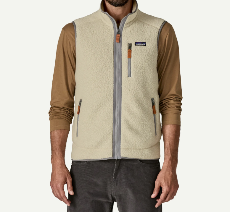 Patagonia巴塔哥尼亚 Retro Pile 纯色复古经典保暖抓绒马甲 男款（香港仓）