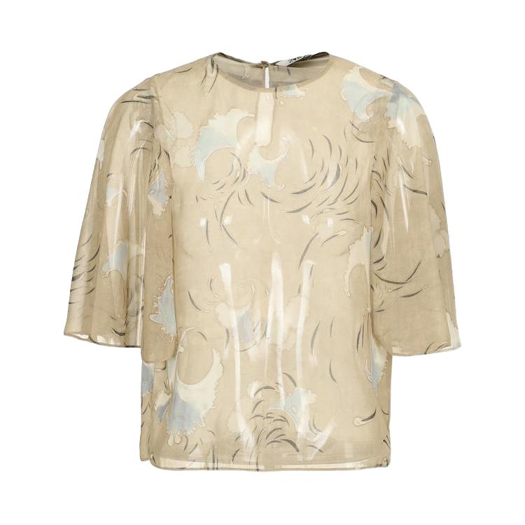 ZARA 女式时尚休闲气质百搭新中式薄纱T恤