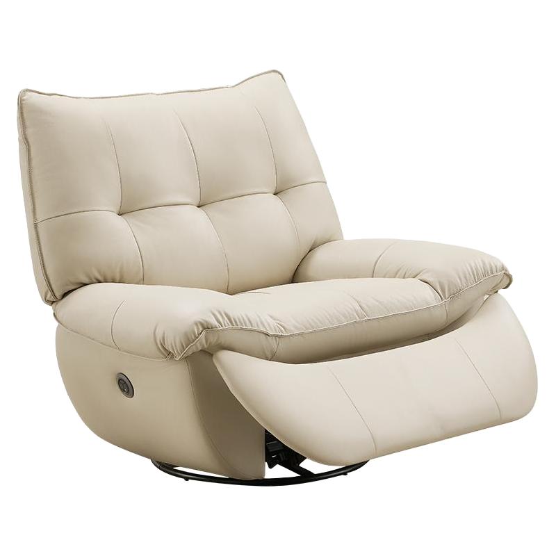 芝华仕头等舱单人沙发客厅真皮电动奶油风懒人沙发芝华士30022