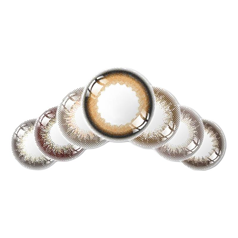 envie梨花美瞳日抛10片女小直径彩色近视隐形眼镜盒非月抛半年抛