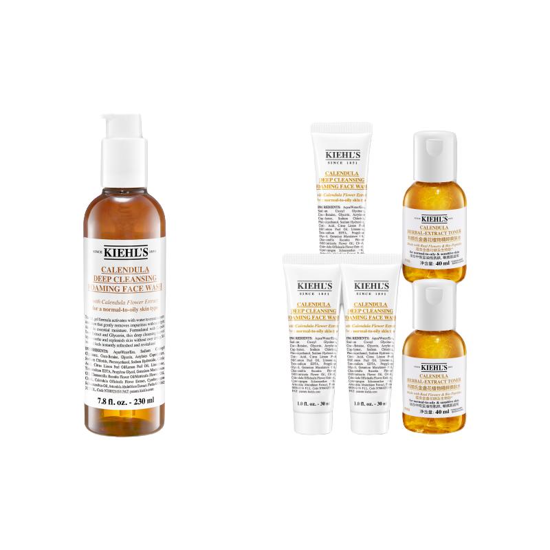 Kiehl's 科颜氏 金盏花洁面啫喱爽肤水试用套装