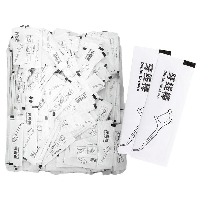 宜齿洁 经典宽阔弓形高拉力细滑牙线棒