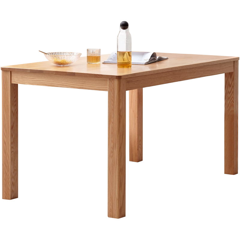 源氏木语实木餐桌北欧办公桌简约小户型家用餐桌椅组合家具