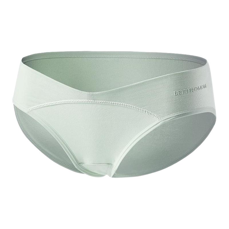 十月结晶 孕妇纯棉抑菌托腹内裤 4条装