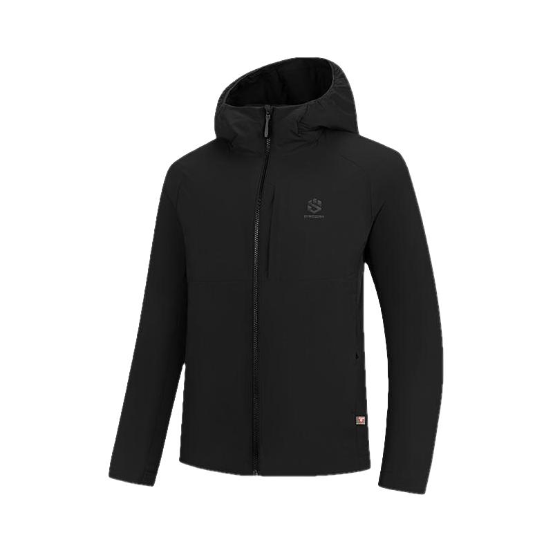 乔丹金标P棉|冬季运动棉服男士连帽保暖风衣2025冬季防水登山外套