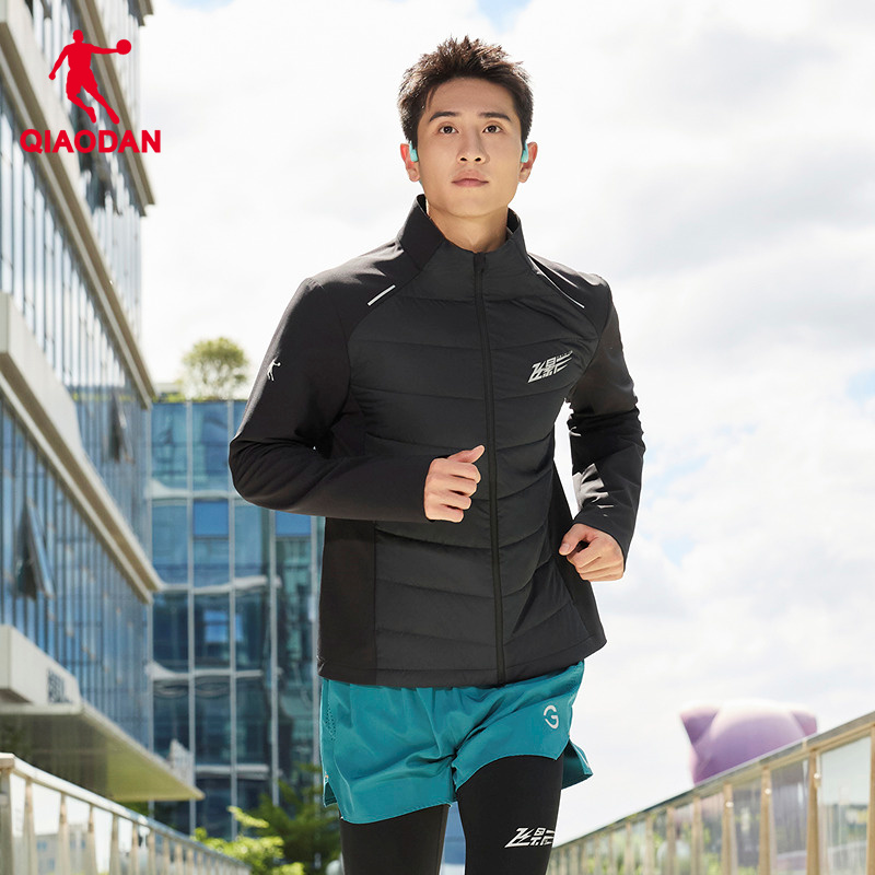 乔丹金标p棉运动跑步棉服男25冬季户外保暖休闲长袖立领