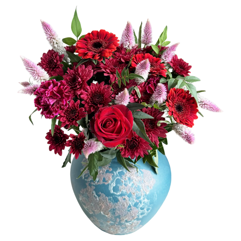 京东鲜花新年元旦装饰福桶摆件装饰冬红果福桶新居搬家年宵花摆件源头直发