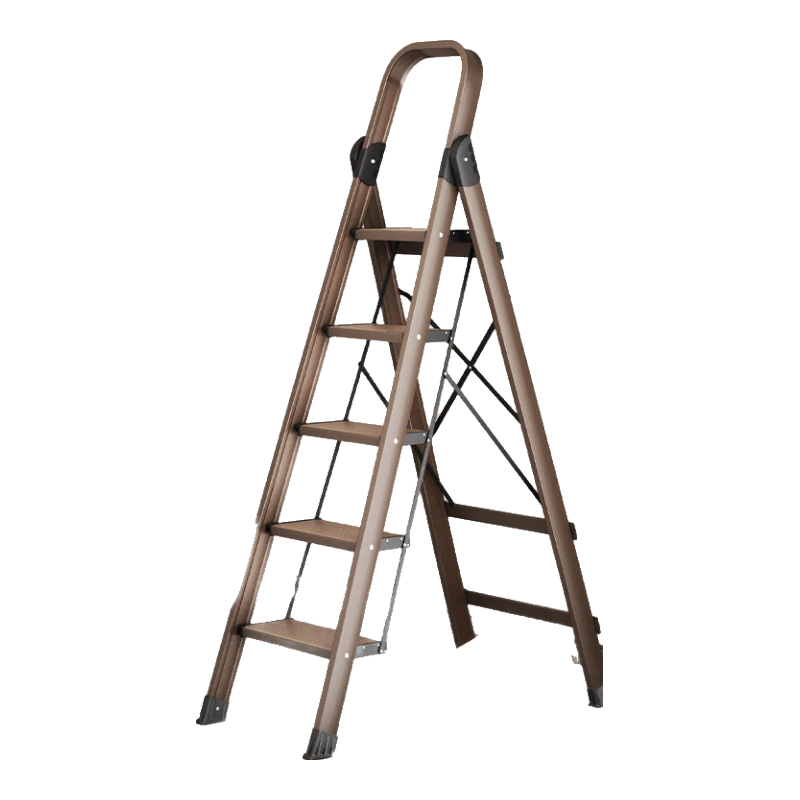 AOPENG 奥鹏 梯子家用五步折叠梯加厚铝合金室内户外登高爬梯楼梯人字梯工程梯