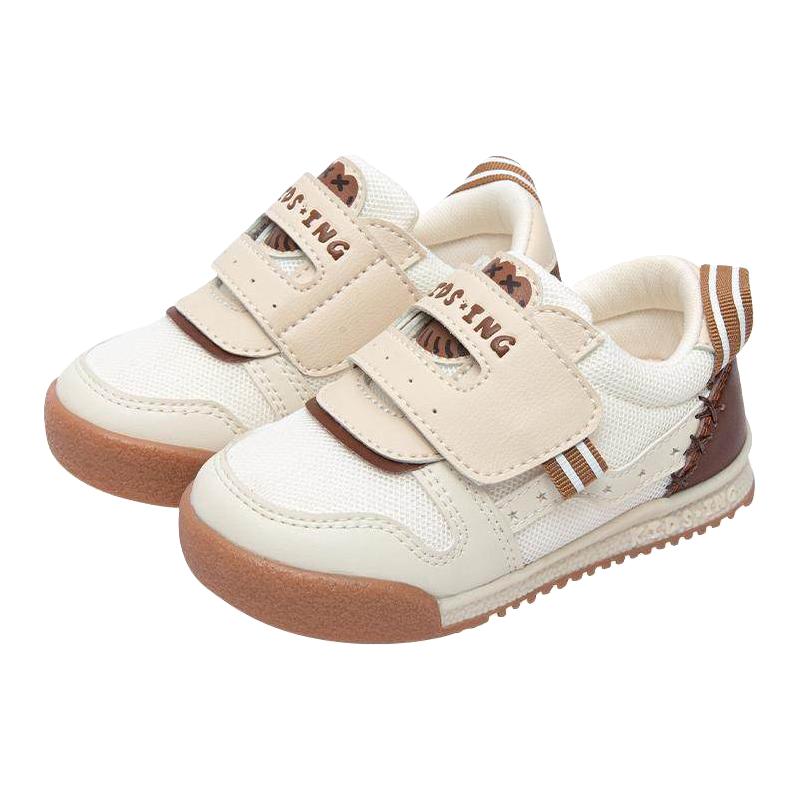 kidsing可迪星宝宝板鞋秋季男女童小童幼儿园机能软底运动小白鞋