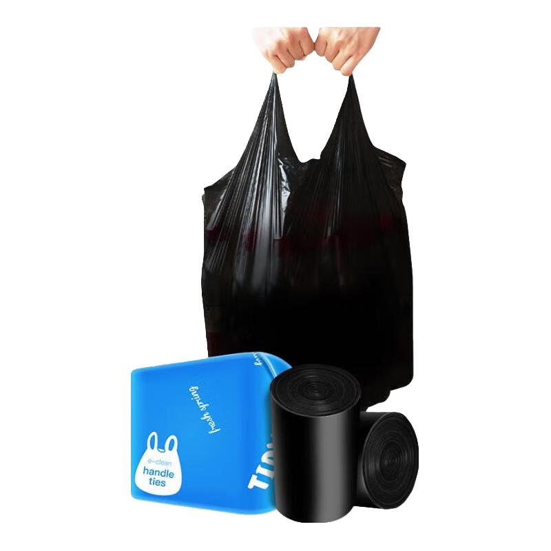  E-CLEAN/e洁 加厚 垃圾袋+保鲜袋  324只10L 国标易撕背心 45x59cm 长45cm;宽59cm 1丝