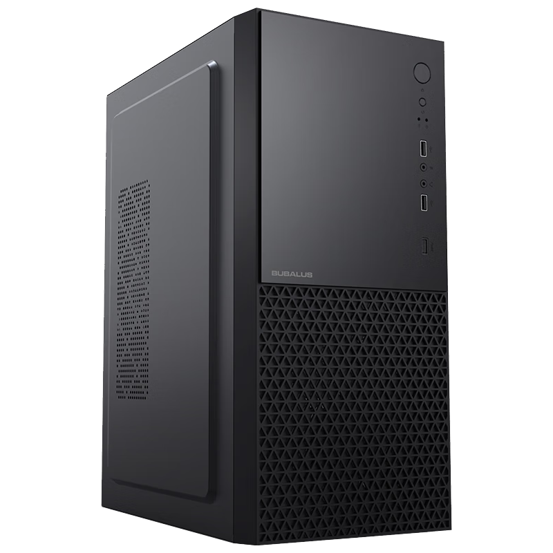 大水牛（BUBALUS） 商悦 中塔商务台式电脑主机机箱（支持ATX主板/支持29cm显卡/背线） 商悦-黑色