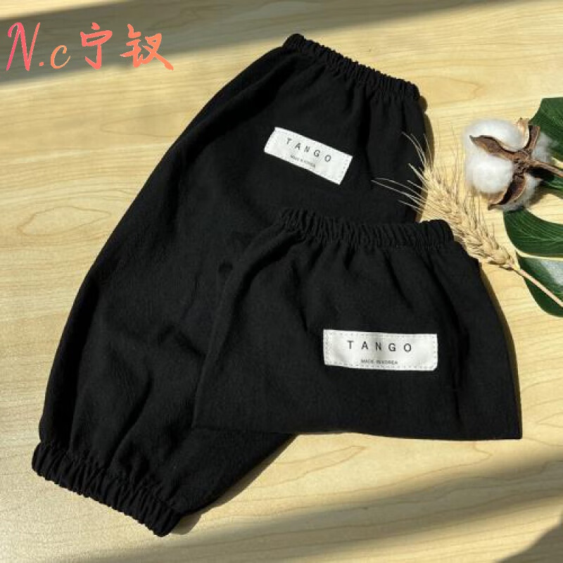 护袖男工作袖套日式棉亚麻袖套厨房工作家务清洁画画工作套袖男女加大透气纯色