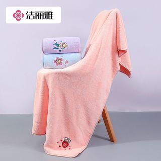 洁丽雅浴巾泰迪熊加厚家用男女吸水7A抗菌不掉毛速干洗澡裹巾大号