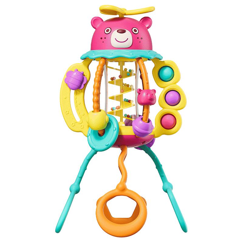 汇乐抽抽乐婴儿玩具宝宝0一1岁益智早教3到6个月以上新生儿拉拉乐