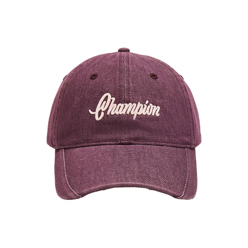champion冠军25秋季棒球帽女潮流水洗牛仔复古百搭鸭舌帽男