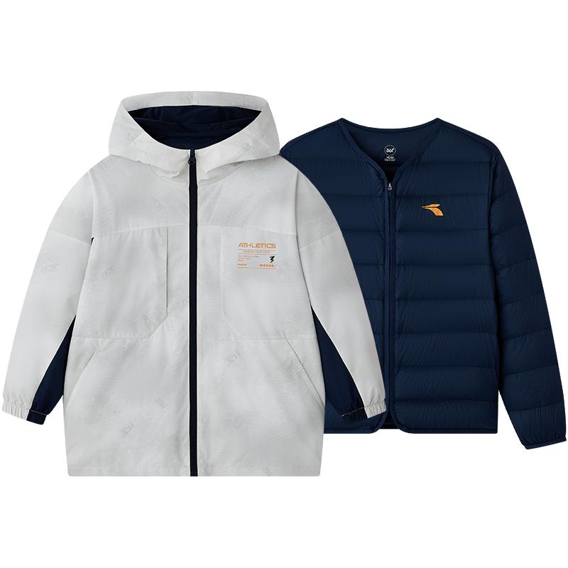 361° 【三防科技】儿童冬款男童中大童羽绒内胆外套小童三合一加厚外套