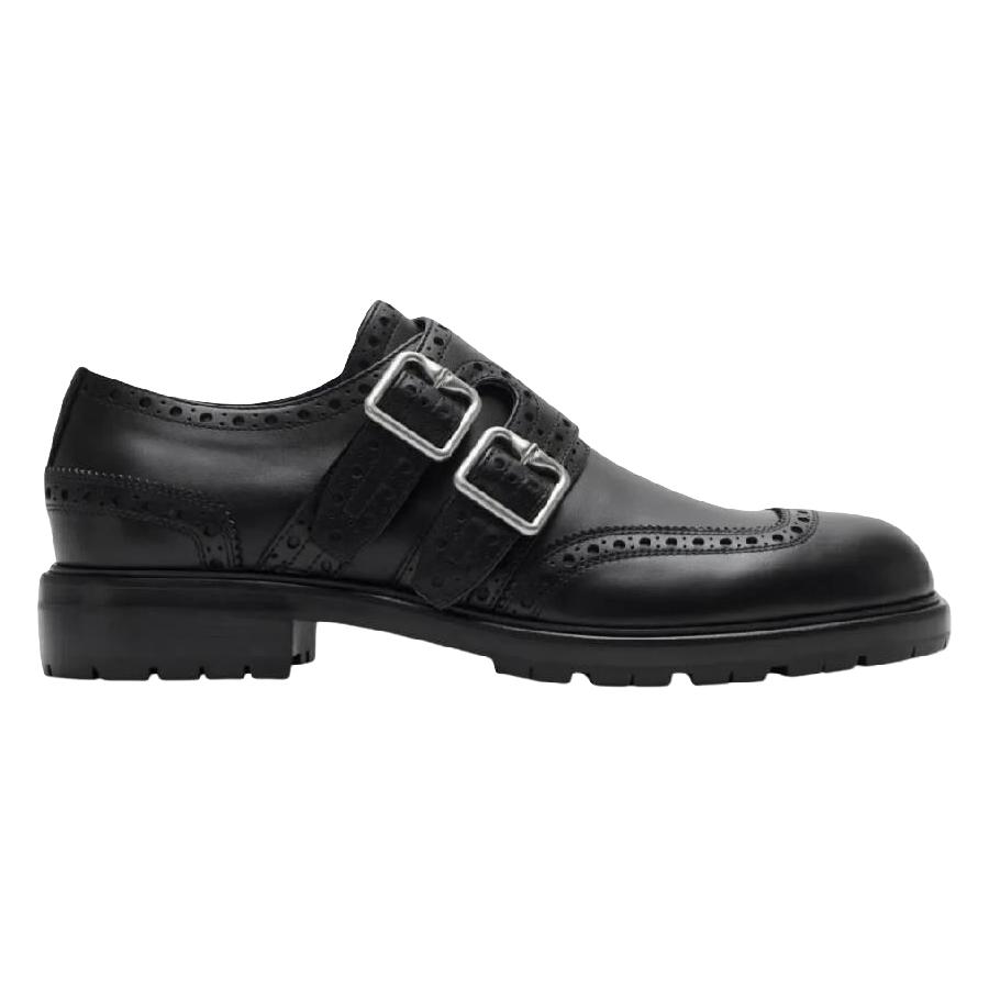 Burberry Signature B Buckle Monk Shoes, Brand Size 40 ( US Size 7 )