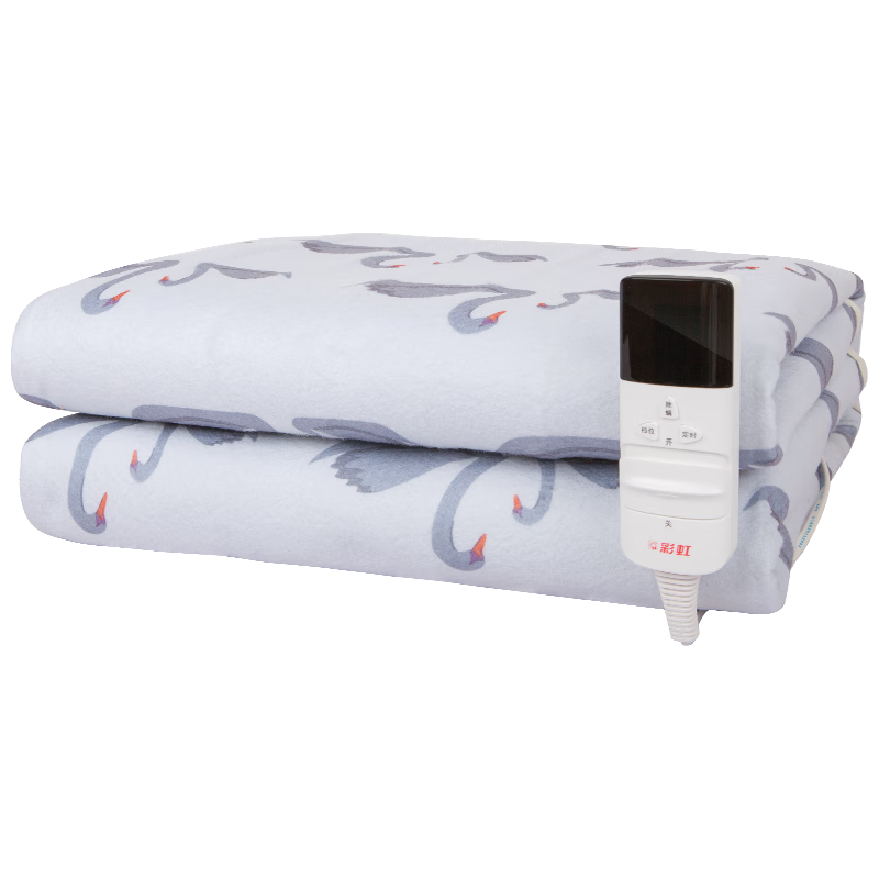 rainbow 彩虹莱妃尔 彩虹（RAINBOW） 电热毯双人电褥子(1.6*1.3m)排潮电暖毯高温自动断电花色随