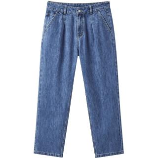 gxgjeans 真五折 美式时尚宽松休闲裤子牛仔长裤 蓝色
