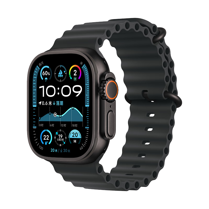 Apple Watch Ultra2 GPS+蜂窝网络 黑色钛金属 49mm 智能手表