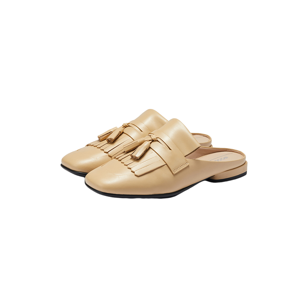 爱步（ECCO）穆勒鞋女 2024年夏季新款优雅方头流苏包头半拖凉鞋 安妮208533