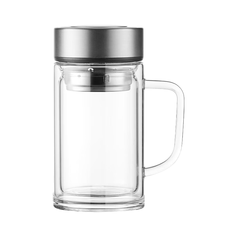 京东京造 双层玻璃杯 500ml