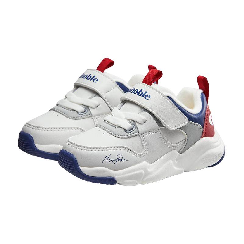 基诺浦机能鞋冬款学步鞋男女宝宝百搭保暖欧式小童鞋GW1518