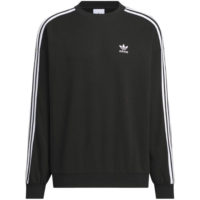 adidas阿迪达斯三叶草 冬季男士黑色舒适保暖男式卫衣