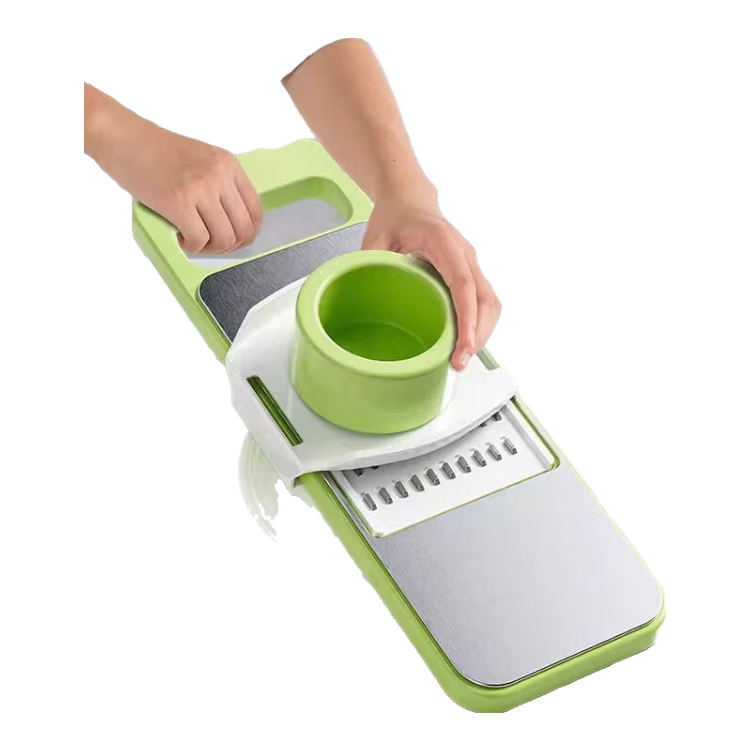 霓峰多功能切菜切丝器刨丝器厨房擦丝器切片机土豆丝萝卜切片 3刀头【升级不锈钢抗菌】 4刀头【升级不锈钢抗菌】