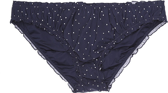 OTHER STORIES H&M集团【甜美花边】女撞色爱心印花游泳运动温泉度假三角泳裤