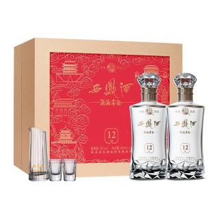 西凤酒 12年陈酿 52度 凤香型 纯粮白酒 礼盒装