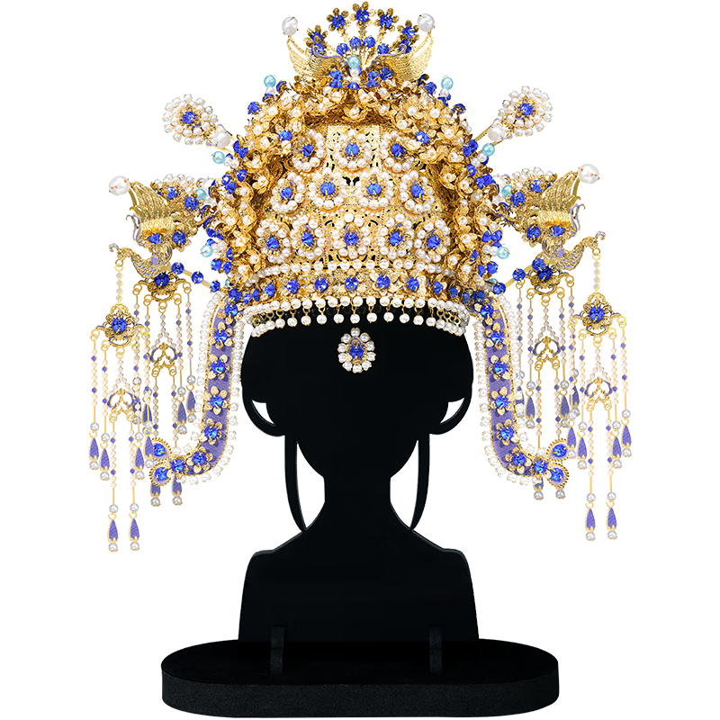 拼酷（piececool） 隋·花钿鎏金凤冠 3D立体金属拼图手工diy圣诞