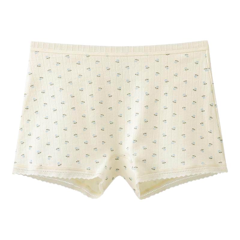 英国lobesli平角四角短裤女生a类纯棉抗菌裆透气裤内裤二合一