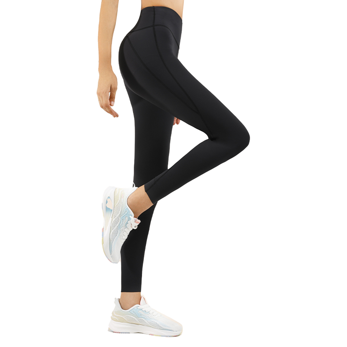 Keep 户外瑜伽裤夏季女薄款外穿舒适紧身高弹提臀鲨鱼裤