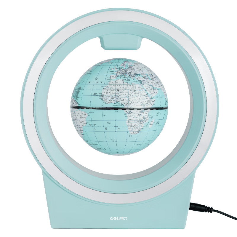deli 得力 2223 磁悬浮地球仪 4英寸 王子蓝