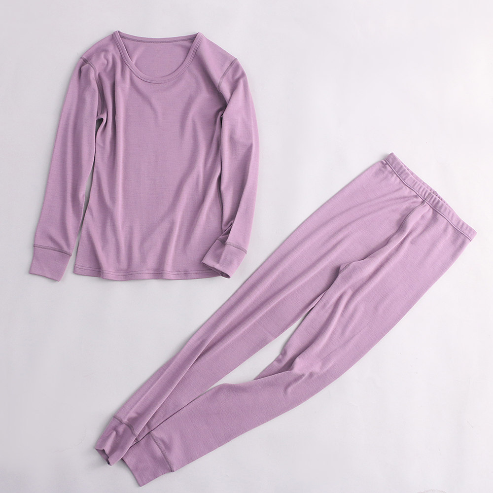 100%美利奴羊毛男女士内衣贴身套装保暖速干塑身打底内衣秋衣秋裤