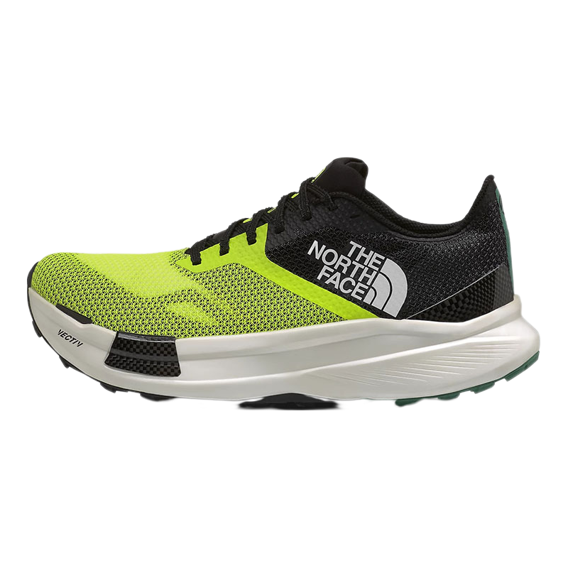 北面（The North Face）巅峰系列VECTIV Pro高性能舒适透气减震回弹男户外徒步越野跑步鞋 荧光绿/黑Led Yellow/TNF Black 标准