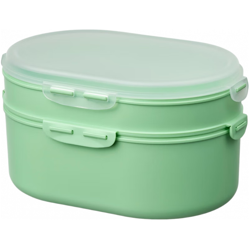 宜家（IKEA）IKEA宜家于特布达可叠放午餐盒午成人饭盒学生带饭用盒餐盒便当盒 浅绿午餐盒 两层