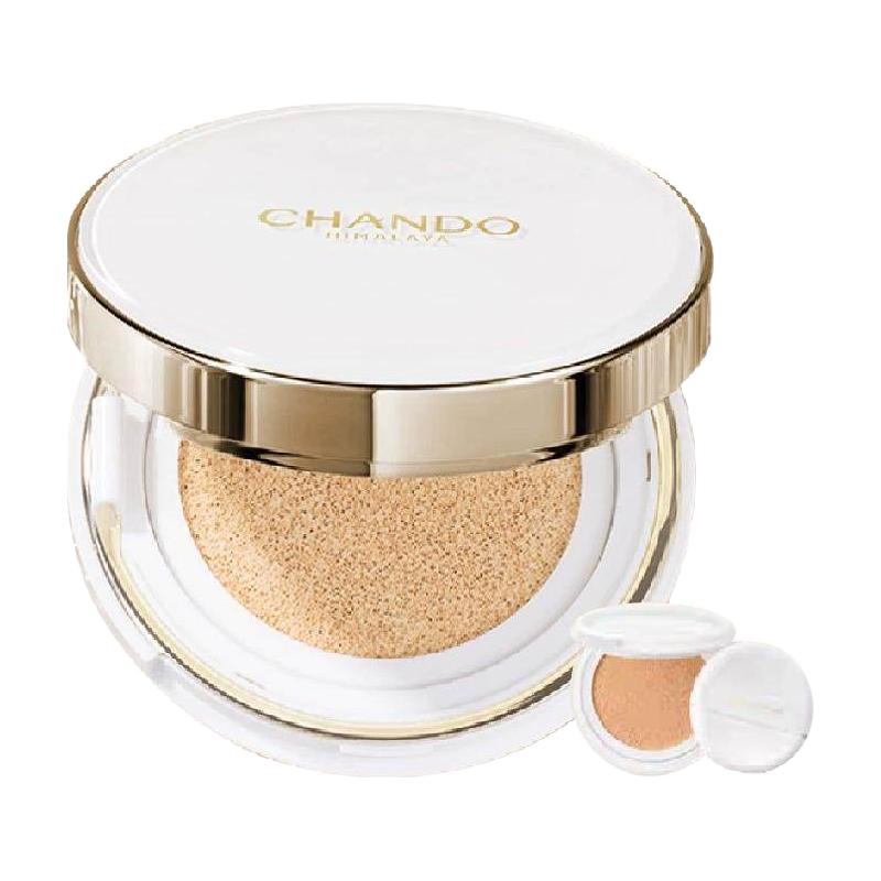 CHANDO 自然堂 雪润晶采裸透气垫bb霜