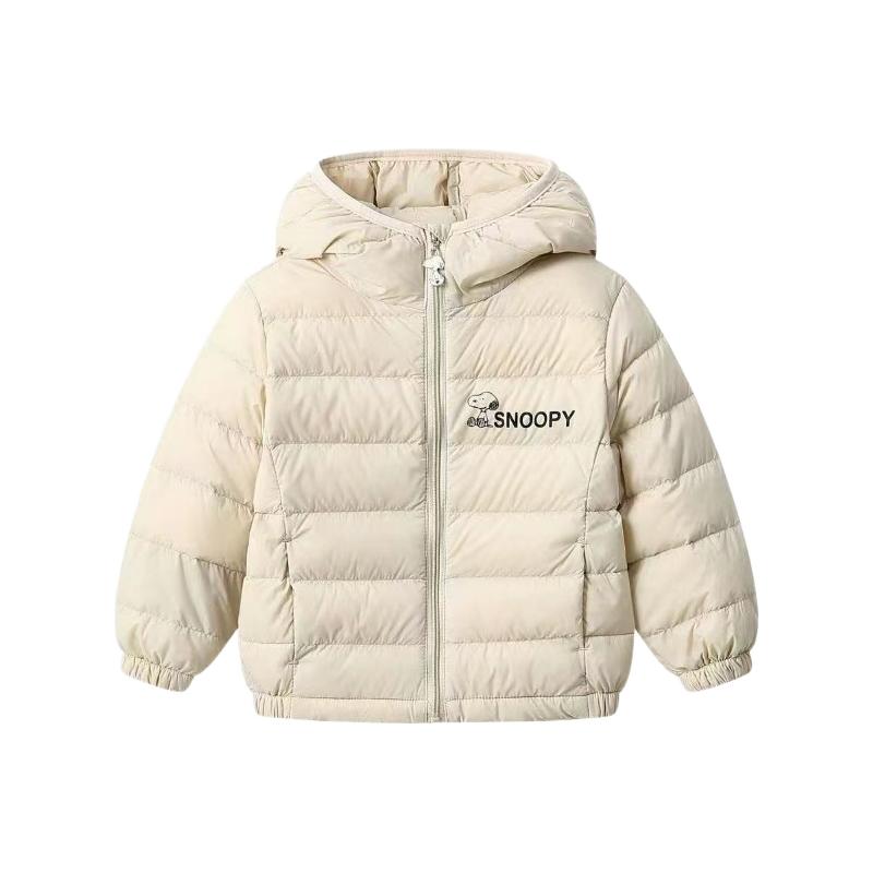 史努比儿童轻薄羽绒服2025冬季白鸭绒保暖衣服男女童冬款外套