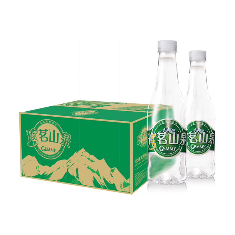 珍茗饮用天然泉水 瓶装水 饮用水535ml*24瓶 整箱