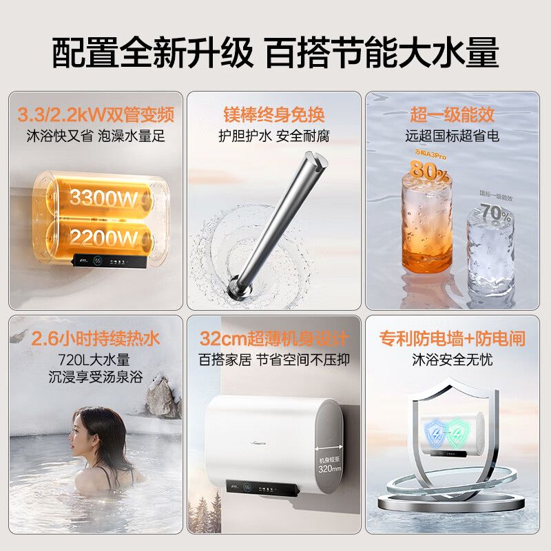  Vanward/万和 A3PRO 节能 电热水器