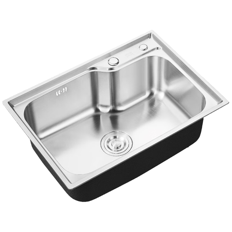 箭牌（ARROW）卫浴304不锈钢厨房水槽洗菜盆洗碗池多功能水槽一体盆 单槽62*44 不含沥水篮龙头C618
