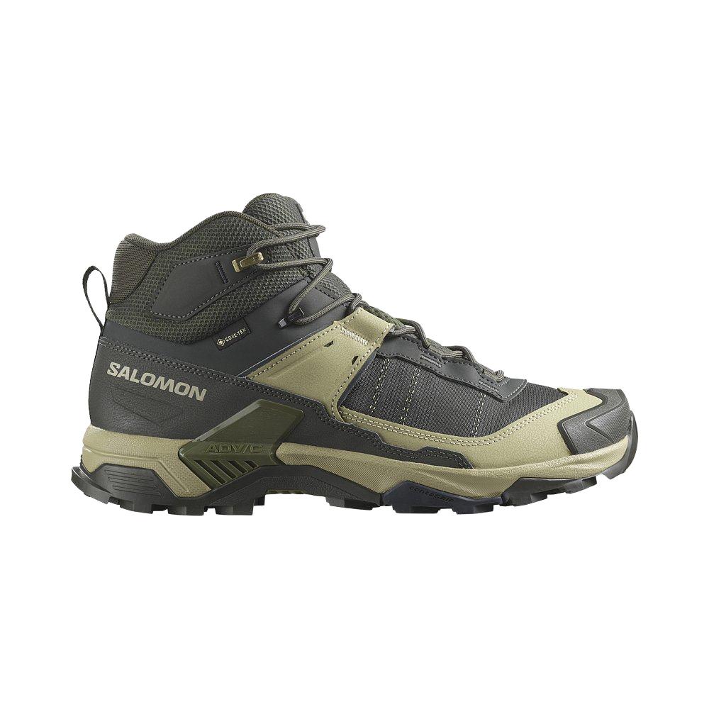 萨洛蒙（Salomon）男款 户外运动防水登山稳定抓地透气徒步鞋 X ULTRA 5 MID GTX  477543