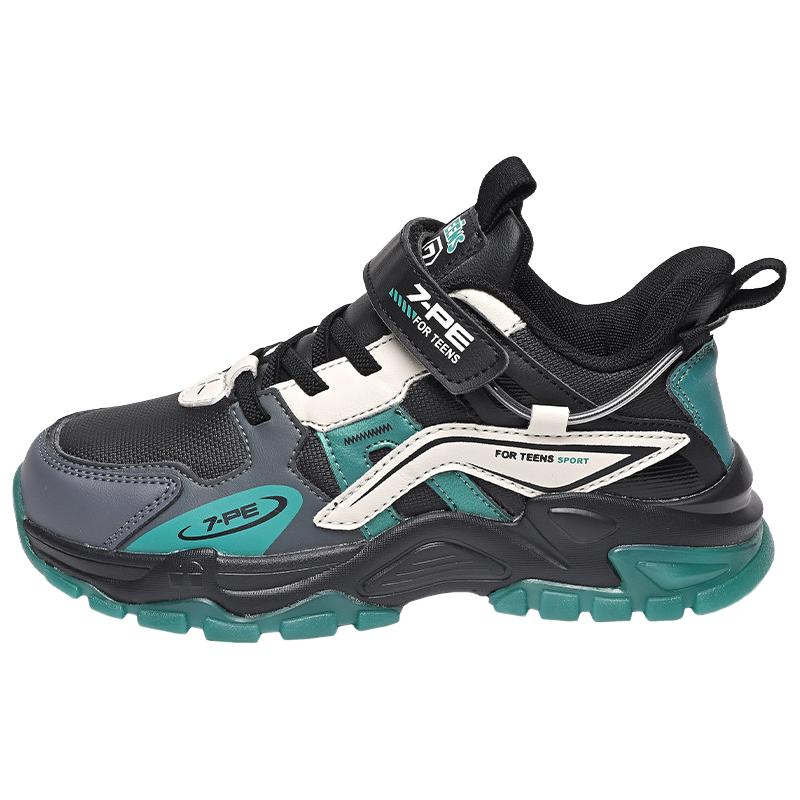 七波辉童鞋男童运动鞋2025秋冬款中大童皮面鞋加绒二棉鞋儿童鞋子