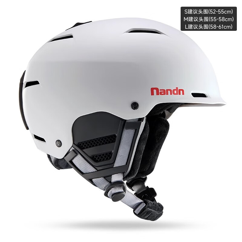 南恩滑雪头盔保暖透气一体式雪盔女滑雪头盔男防撞单双板NT32