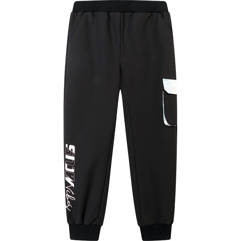 361° 【加绒加厚】儿童秋冬款女童中大童休闲裤保暖时尚束脚女童运动裤