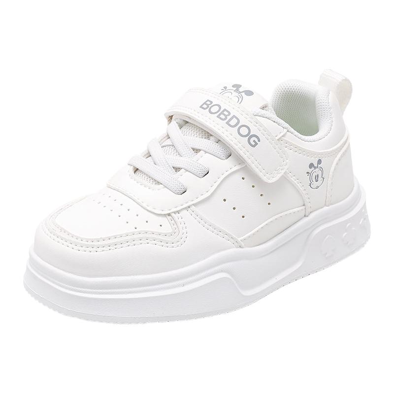 巴布豆童鞋儿童板鞋2025秋季男大童校园小白鞋女男宝男童鞋子